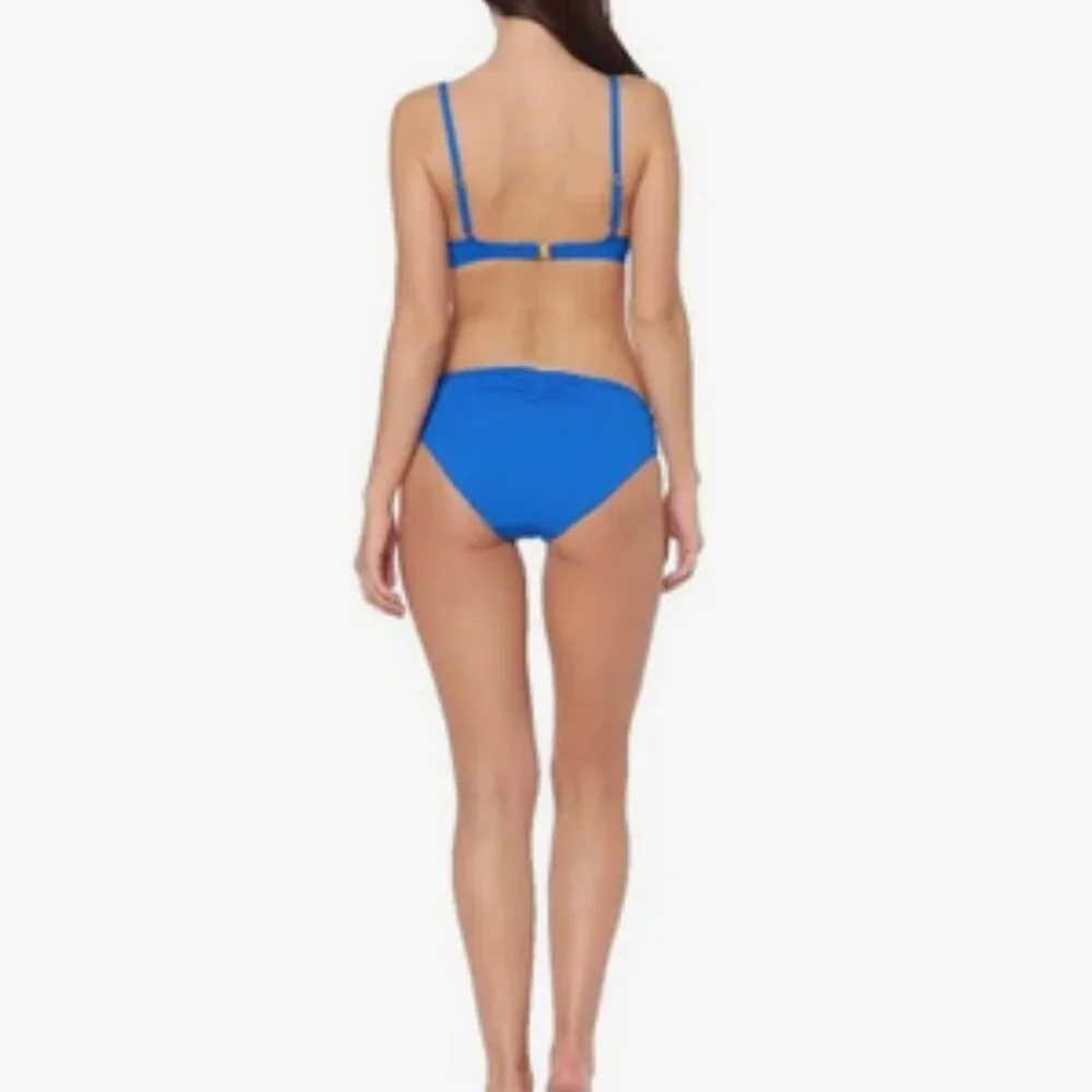 Bleu Rod Beattie Knot-Front Bikini Swim Top Separate Aruba Blue - Picture 2 of 5